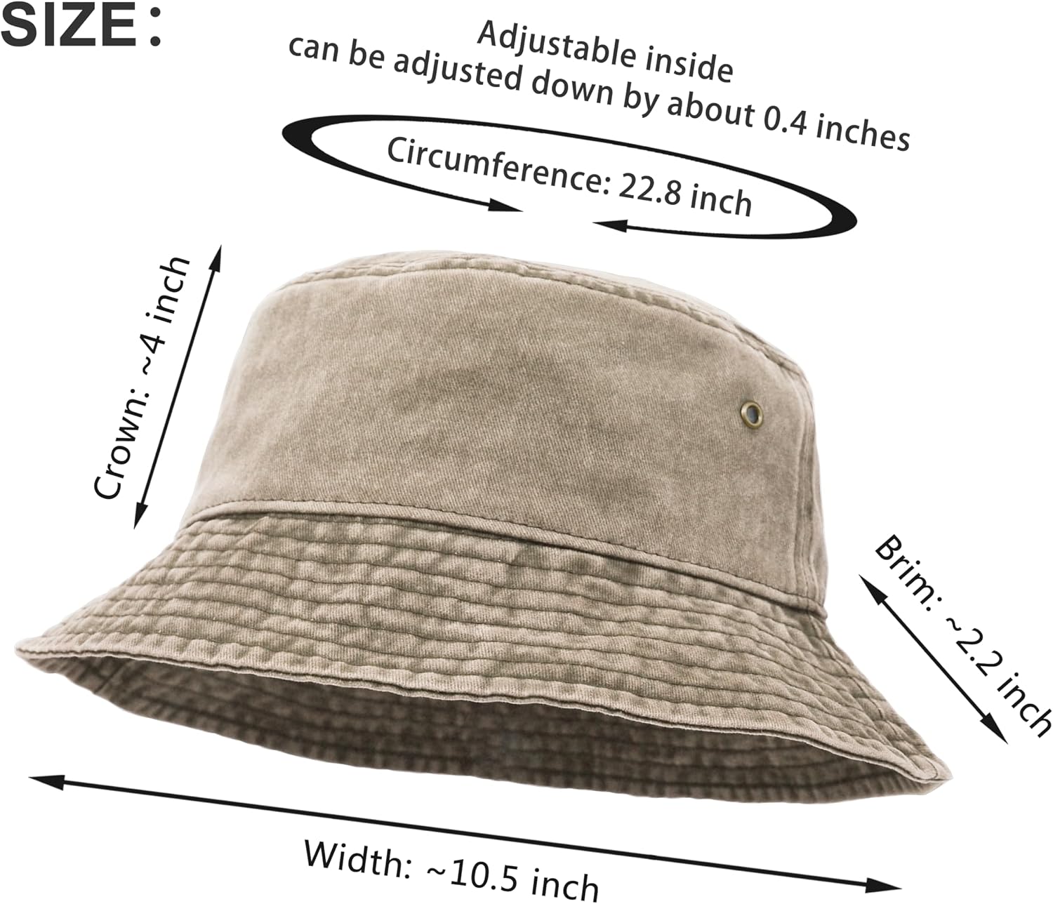 Washed Denim Bucket Hat - Image 2