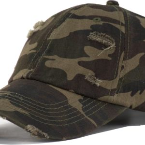 Distressed Cotton Baseball Cap
