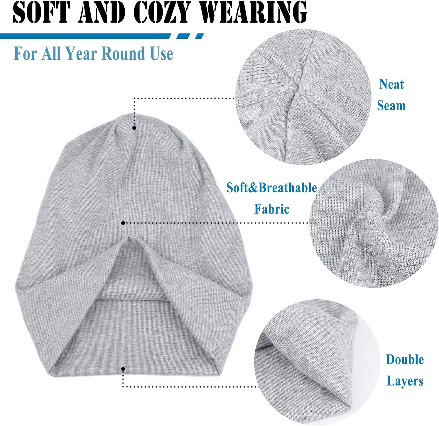 Cotton Slouchy Beanie - Image 2