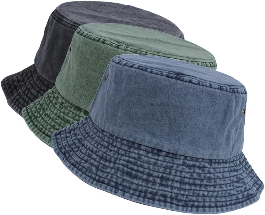 Washed Cotton Bucket Hat