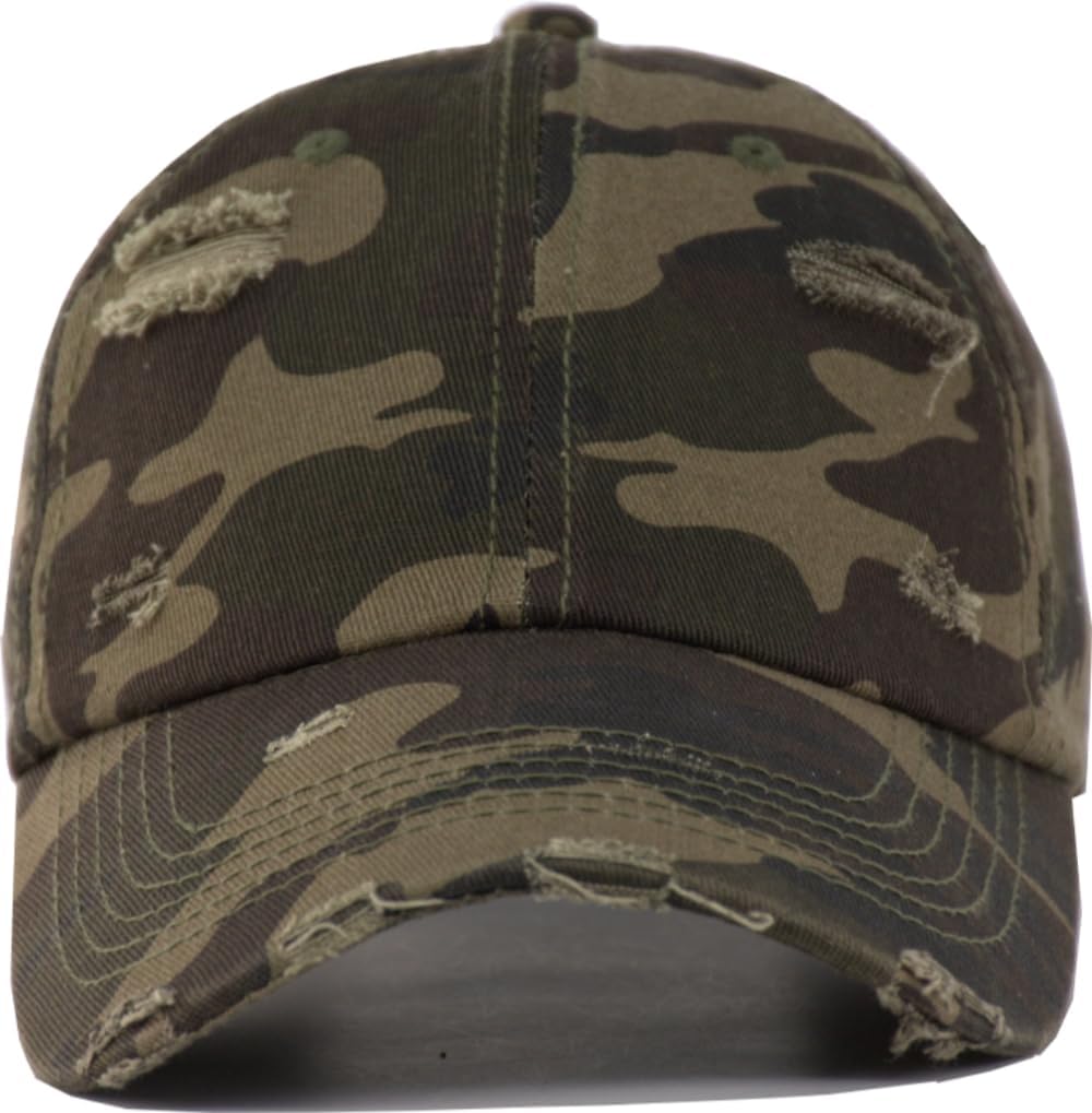 Distressed Cotton Baseball Cap - Image 2