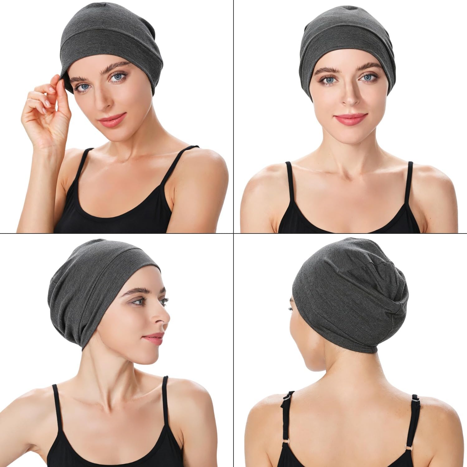 100% Cotton Skull Cap Beanie - Image 3