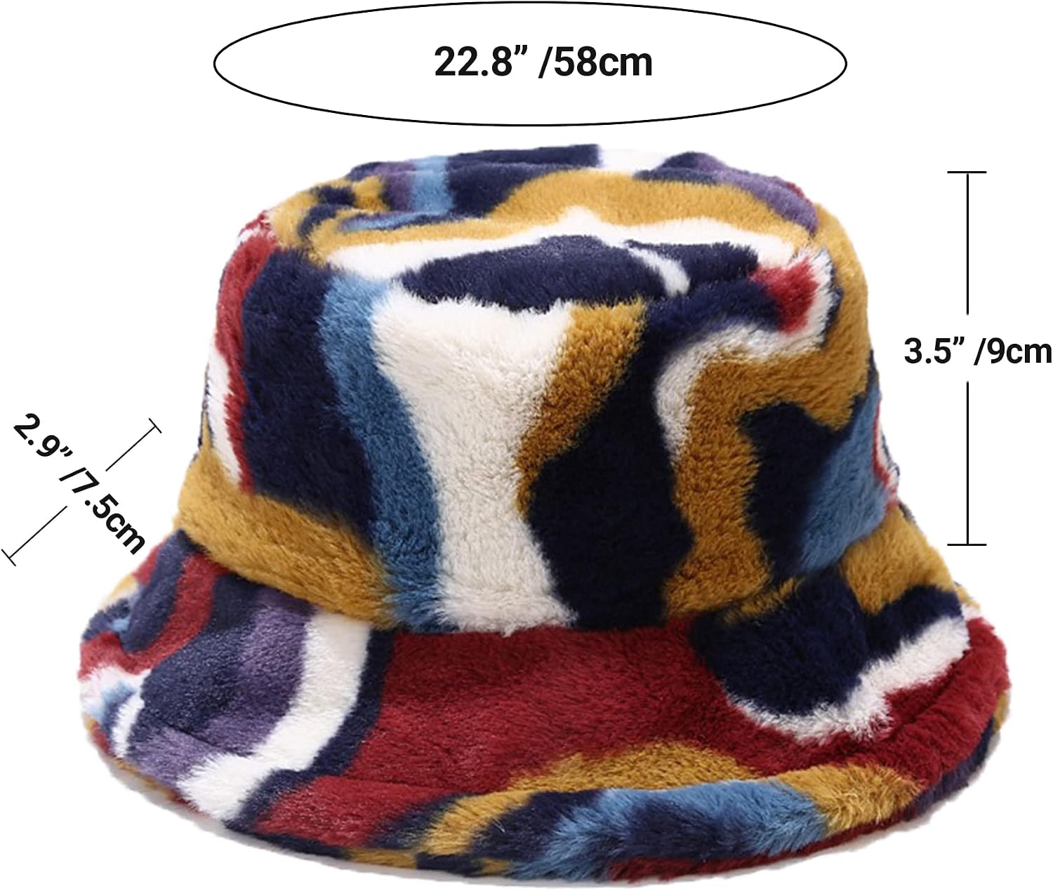 Faux Fur Bucket Hat - Image 5